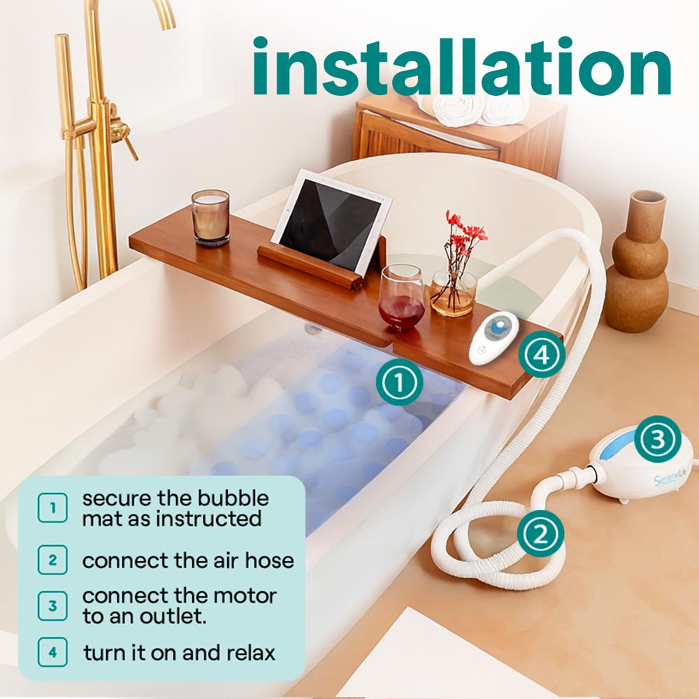 Bubble Bath Mat Body Spa Massage