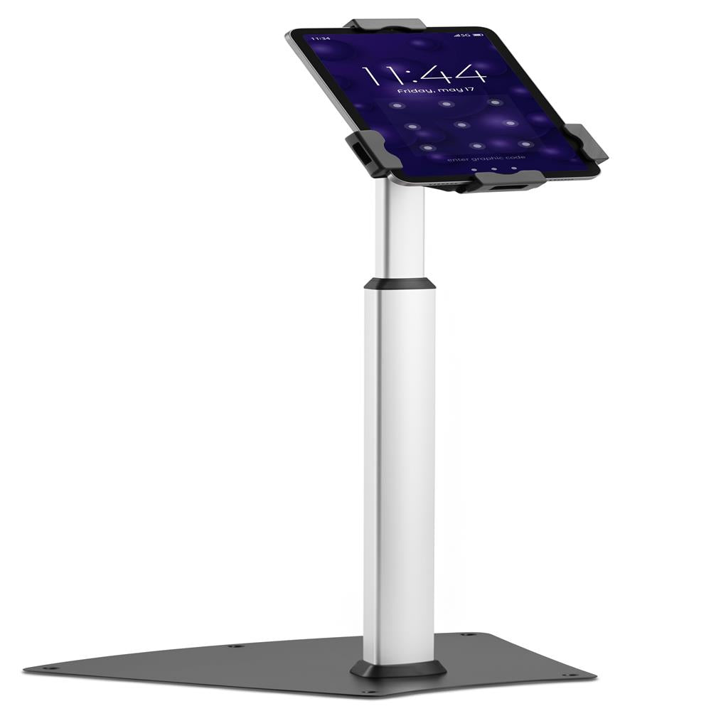 Pyle Anti-Theft Tablet Security Stand Kiosk-Heavy Duty Aluminum Metal Floor Standing Mount Tablet Case Holder Display w/Height Adjustable Pole,Fits iPad Mini 2 3 4 Air Samsung Tablets-Pyle PSPADLK60