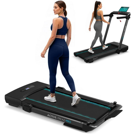 SereneLife 2-in-1 Walking Pad Riser Treadmill with Remote Control LED Display, 8 MPH Speed Under Desk Space-Saving Design, 2.5HP, Portable Treadmill for Home/Office, 265lbs Capacity, Tech Integration