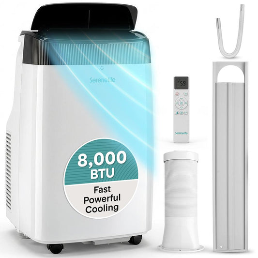3-in-1 Portable Air Conditioner with Built-in Dehumidifier Function,Fan Mode, Remote Control, Complete Window Mount Exhaust Kit